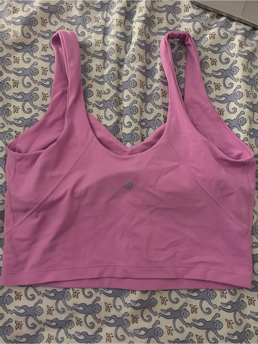 Pink lululemon cropped align tank
